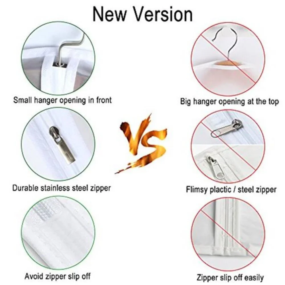 Garment Bags Set of 5 Suit Covers Clothes Storage Travel Closet Organizer 33 Inc